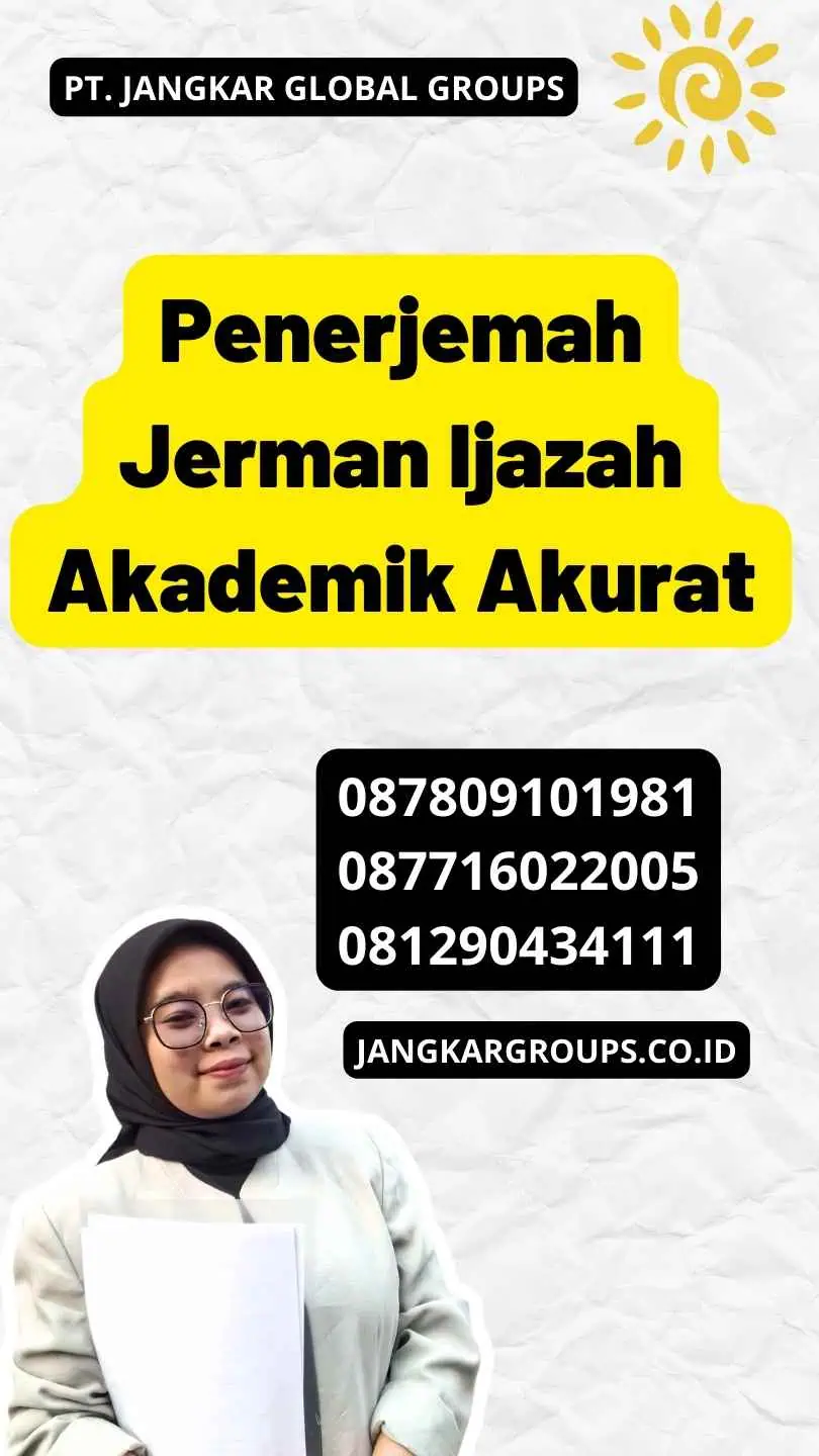 Penerjemah Jerman Ijazah Akademik Akurat