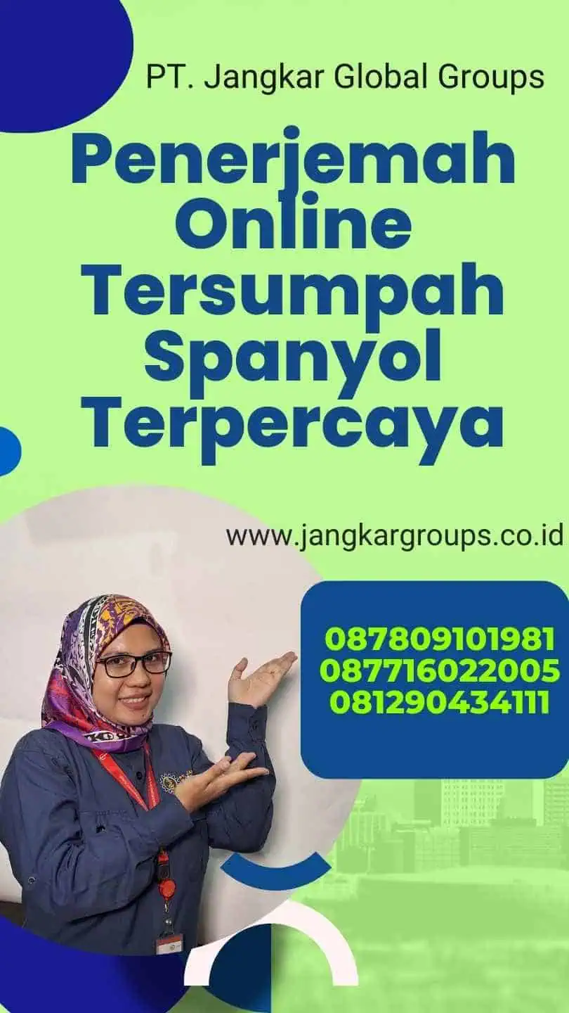 Penerjemah Online Tersumpah Spanyol Terpercaya