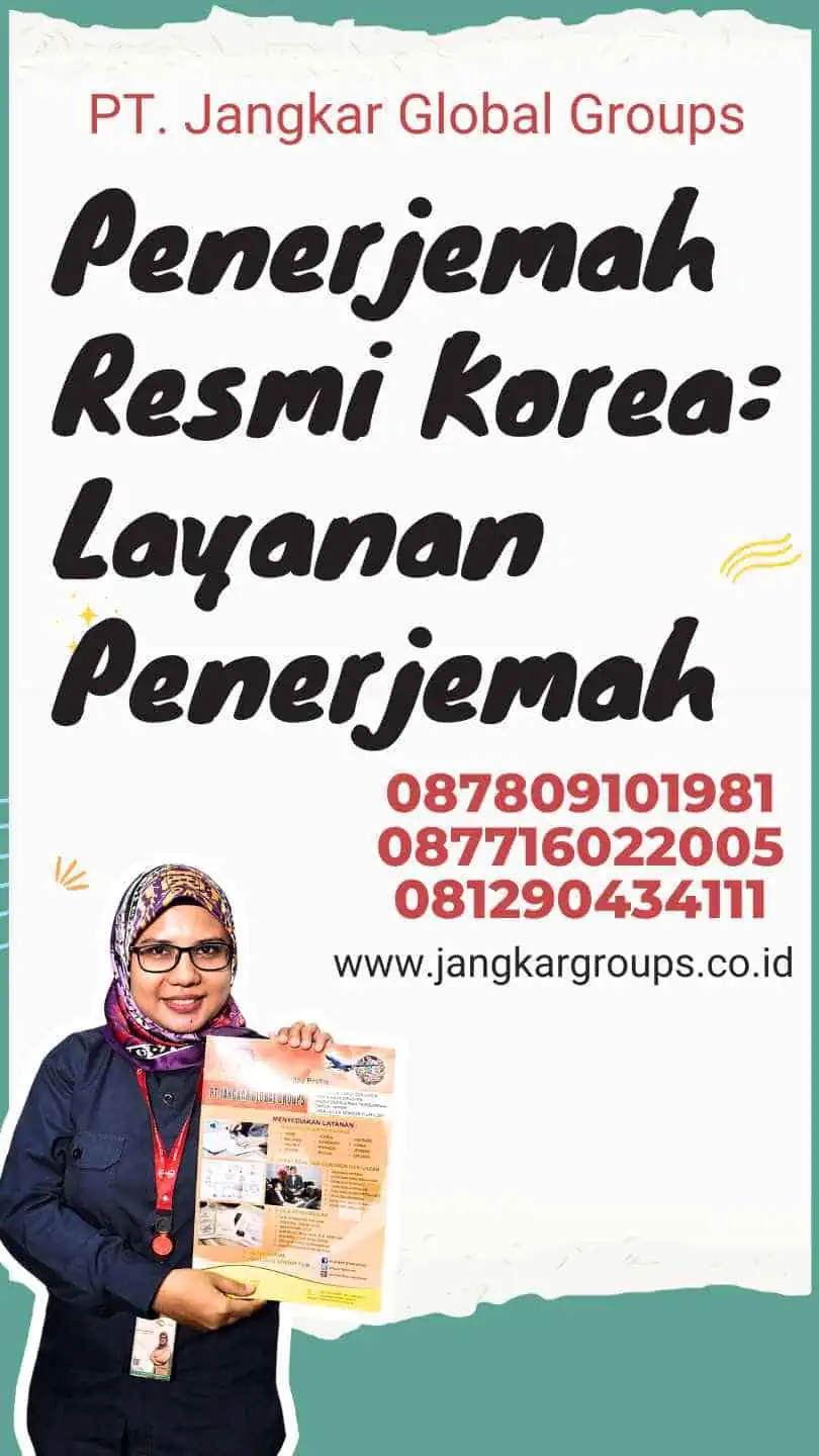 Penerjemah Resmi Korea: Layanan Penerjemah