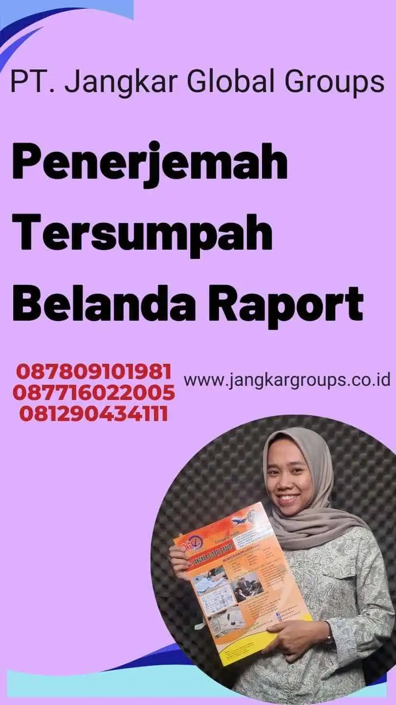 Penerjemah Tersumpah Belanda Raport