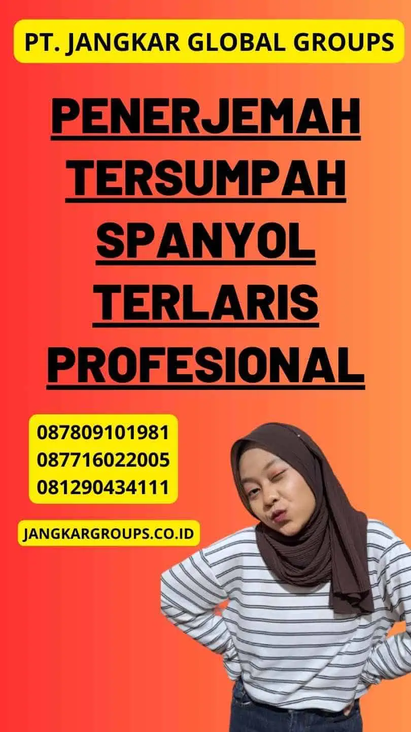 Penerjemah Tersumpah Spanyol Terlaris Profesional