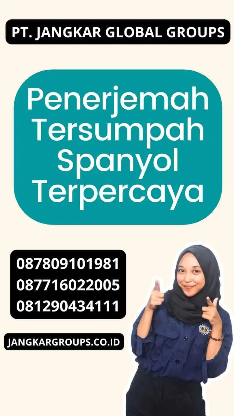 Penerjemah Tersumpah Spanyol Terpercaya