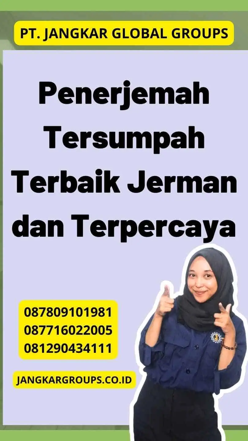 Penerjemah Tersumpah Terbaik Jerman dan Terpercaya