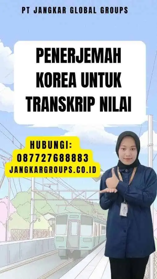 Penerjemah korea untuk transkrip nilai