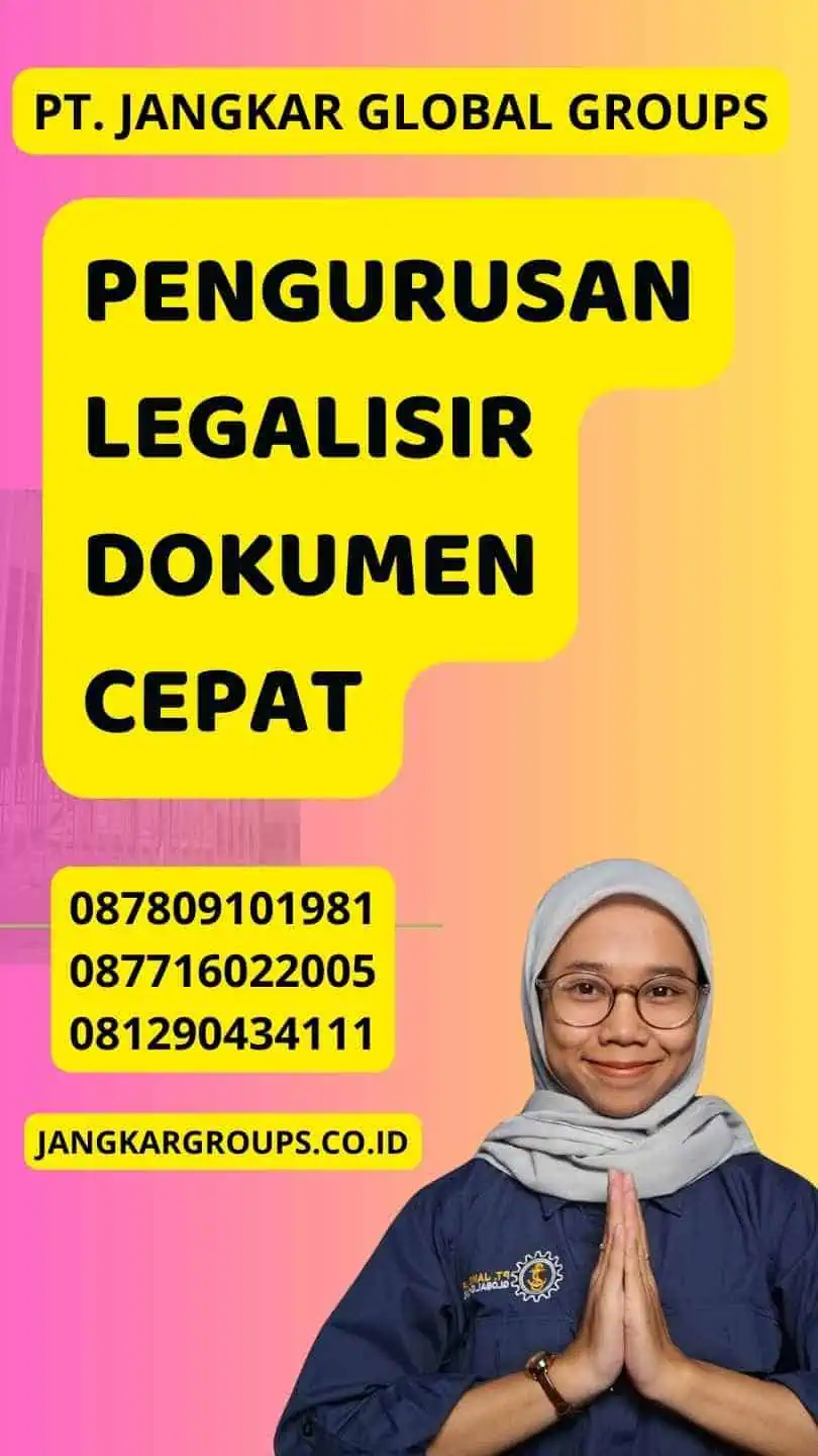 Pengurusan legalisir dokumen cepat