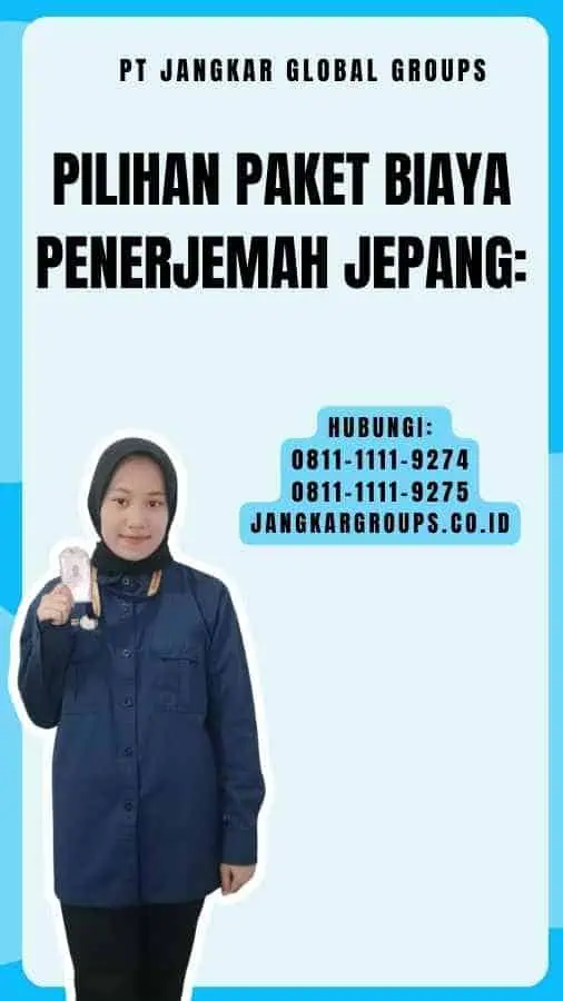 Pilihan Paket Biaya Penerjemah Jepangn Terjemahan Anda