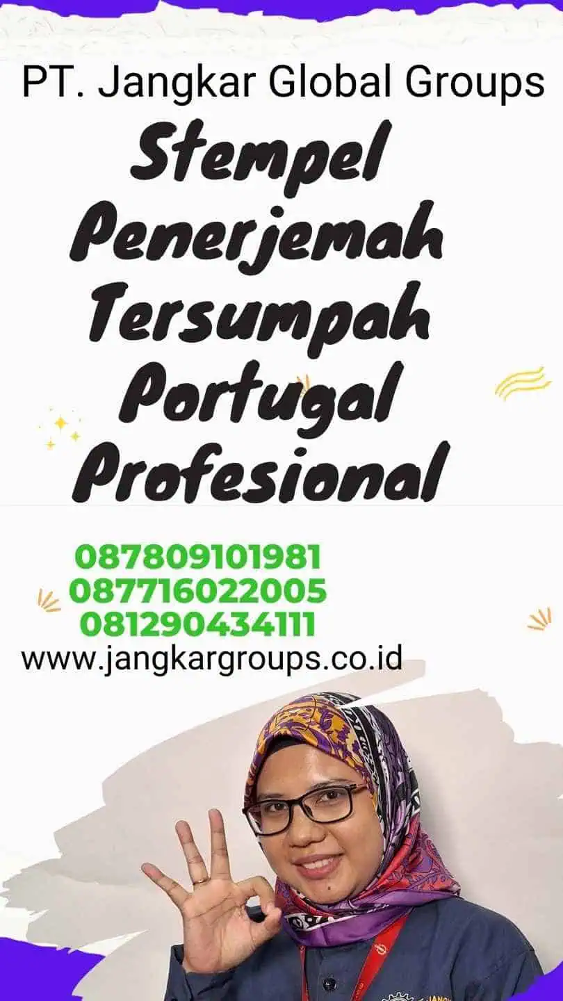 Stempel Penerjemah Tersumpah Portugal Profesional