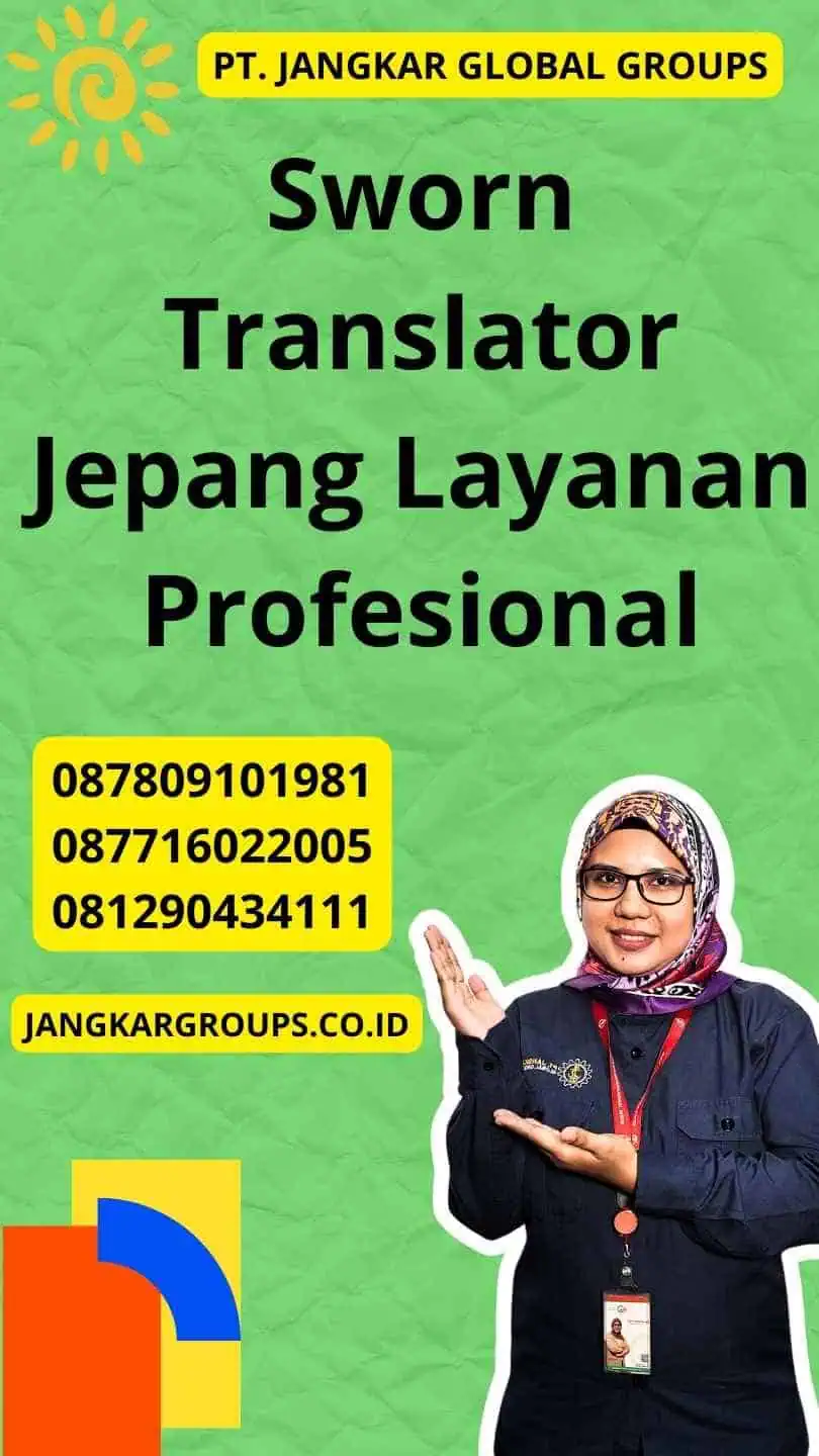 Sworn Translator Jepang Layanan Profesional