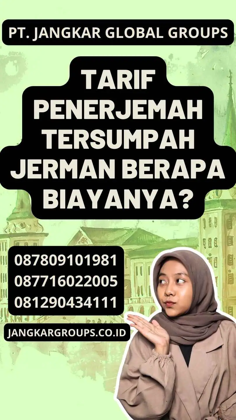 tarif penerjemah tersumpah jerman