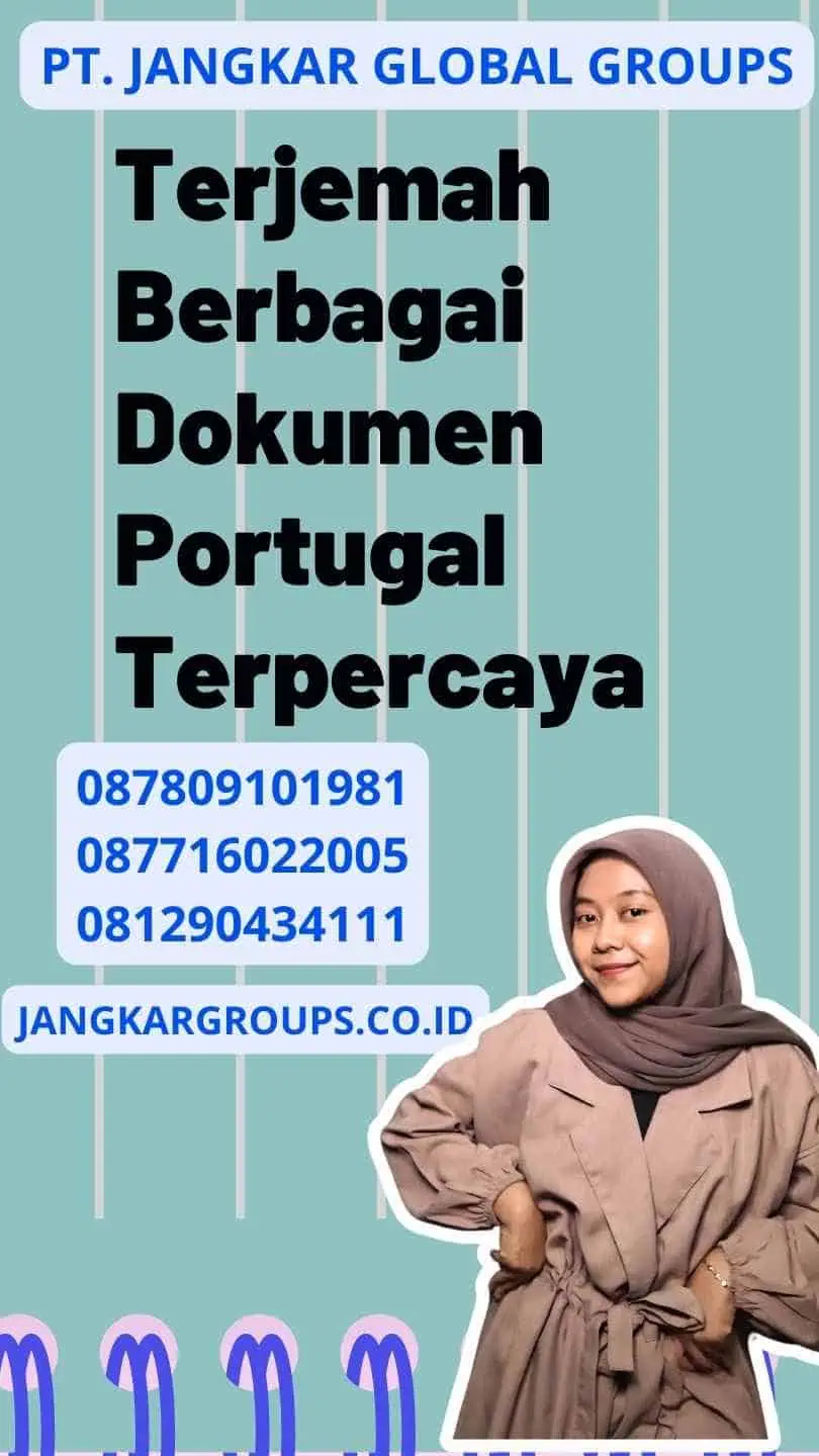 Terjemah Berbagai Dokumen Portugal Terpercaya