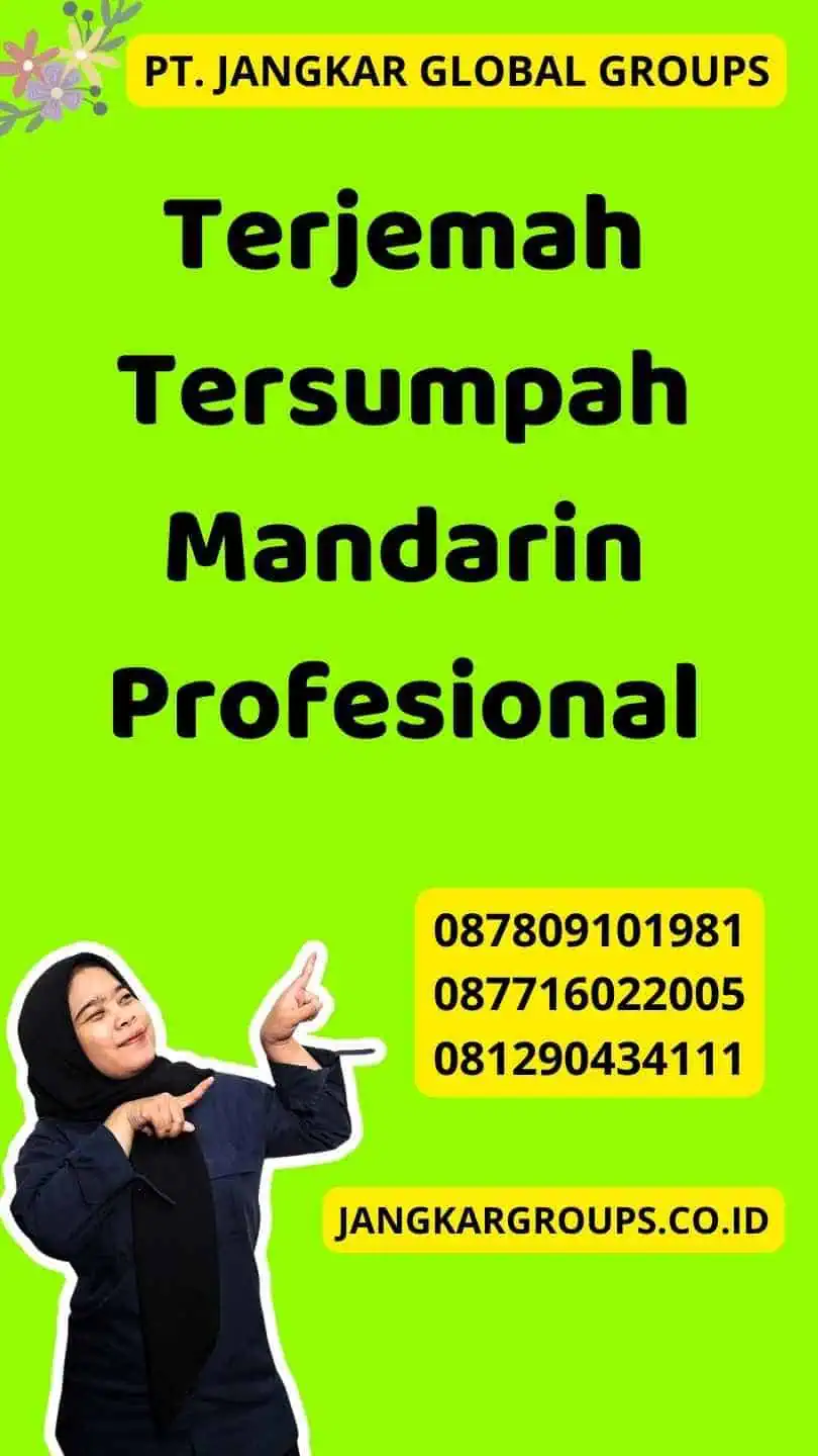 Terjemah Tersumpah Mandarin Profesional