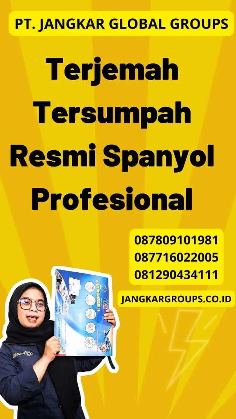 Terjemah Tersumpah Resmi Spanyol Profesional