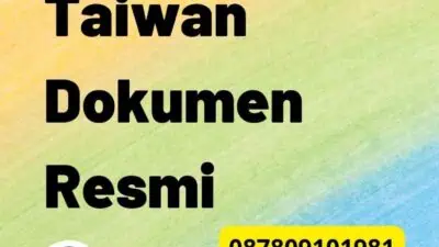 Terjemah Tersumpah Taiwan Dokumen Resmi