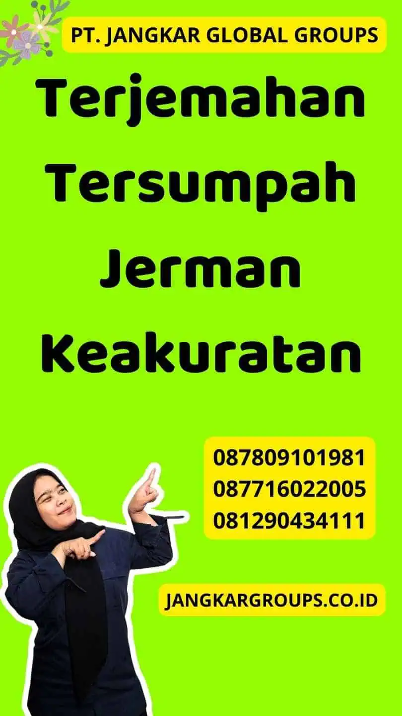 Terjemahan Tersumpah Jerman Keakuratan