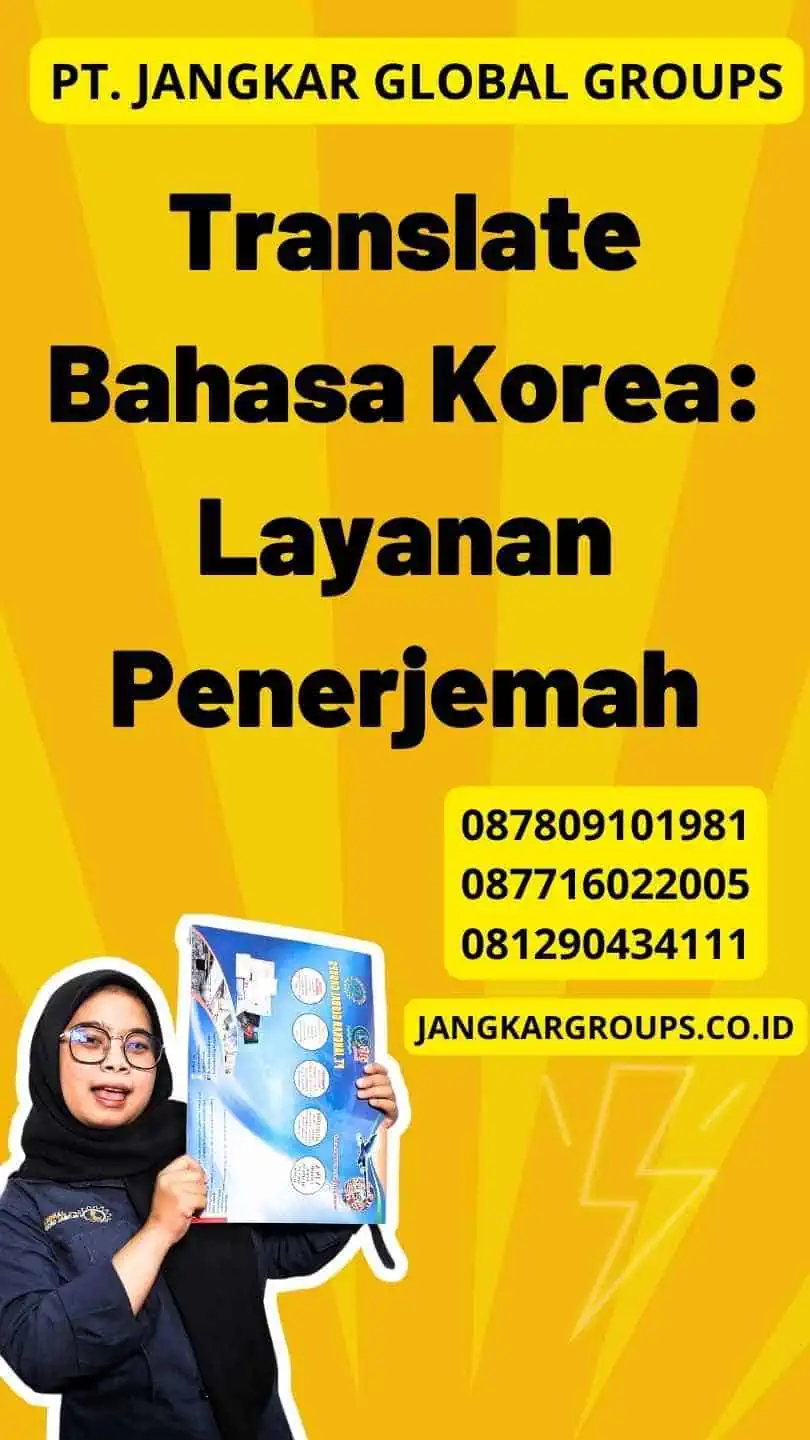 Translate Bahasa Korea: Layanan Penerjemah