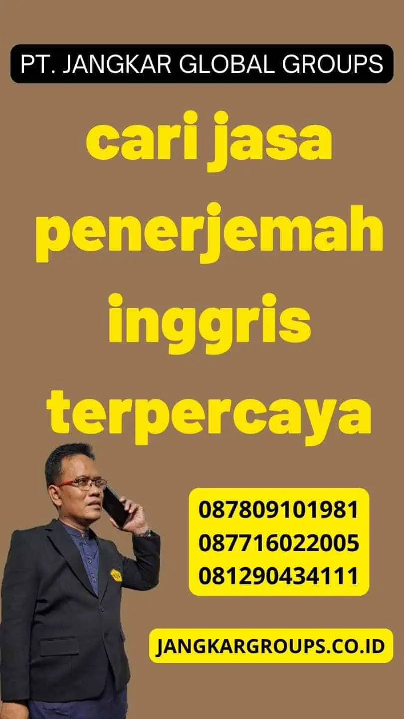 cari jasa penerjemah inggris terpercaya