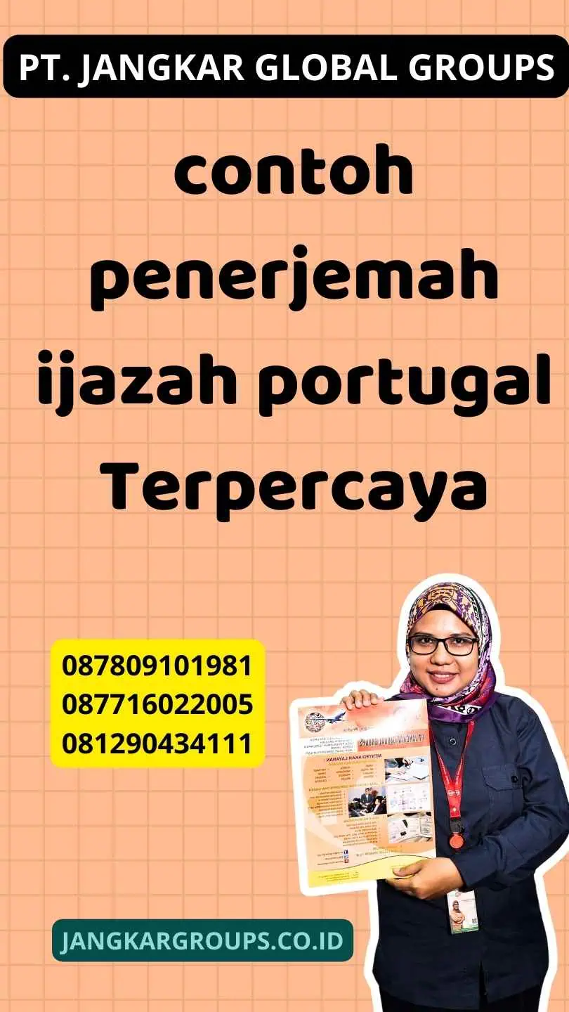 contoh penerjemah ijazah portugal Terpercaya