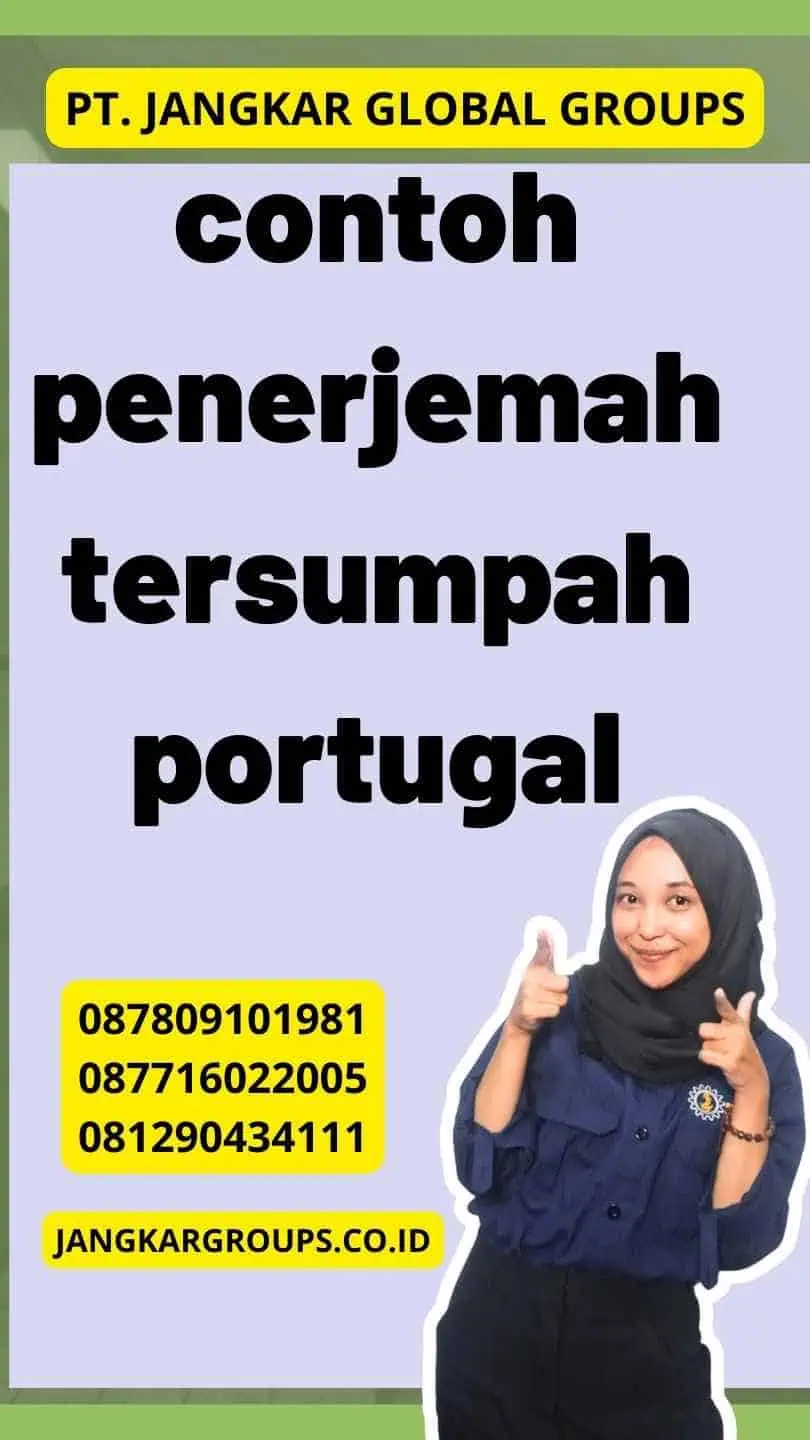 contoh penerjemah tersumpah portugal