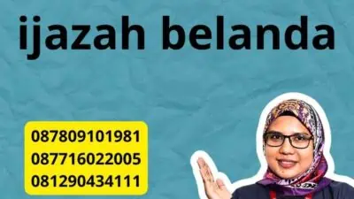 contoh terjemahan ijazah belanda