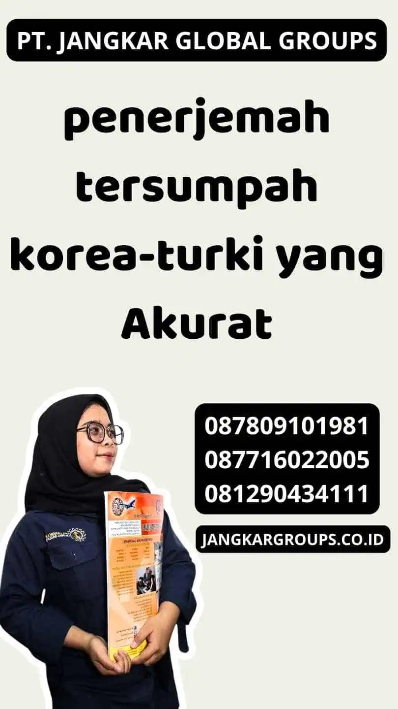 penerjemah tersumpah korea-turki yang Akurat