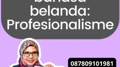 terjemahan dokumen bahasa belanda: Profesionalisme