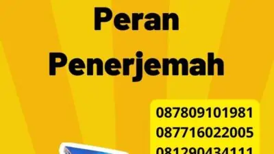 translate bahasa belanda dan Peran Penerjemah