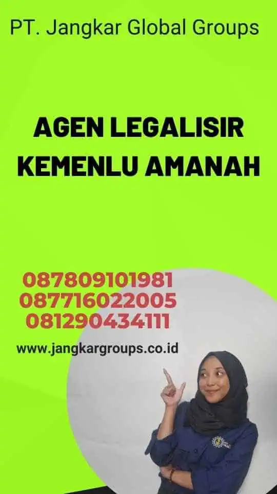 Agen Legalisir Kemenlu Amanah