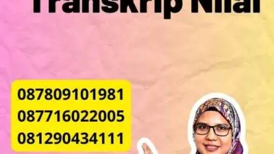 Agen Legalisir Transkrip Nilai