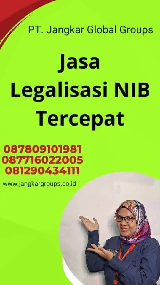 Jasa Legalisasi NIB Tercepat