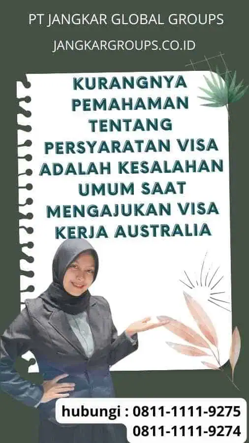 Kurangnya Pemahaman tentang Persyaratan Visa adalah Kesalahan Umum Saat Mengajukan Visa Kerja Australia