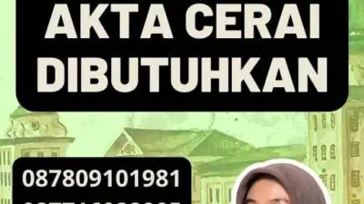 Layanan Legalisir Akta Cerai Dibutuhkan