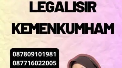 Layanan Pengurusan Legalisir Kemenkumham