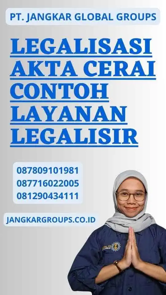 Legalisasi Akta Cerai Contoh Layanan Legalisir