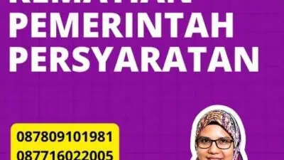 Legalisasi Akta Kematian Pemerintah Persyaratan