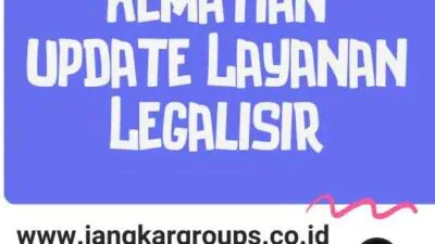 Legalisasi Akta Kematian update Layanan Legalisir