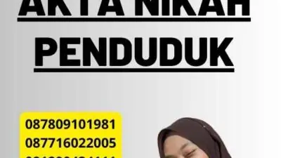 Legalisasi Akta Nikah Penduduk