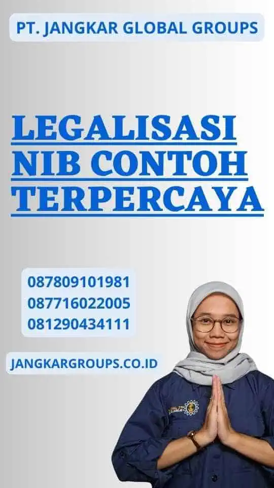 Legalisasi NIB Contoh Terpercaya