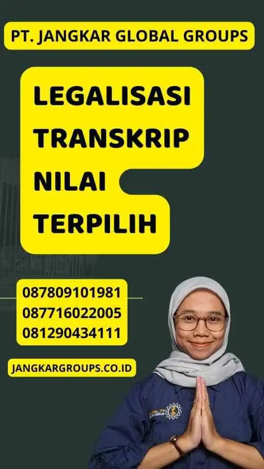 Legalisasi Transkrip Nilai Terpilih