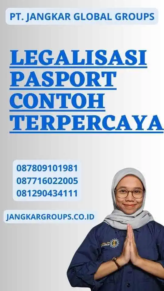 Legalisasi pasport contoh Terpercaya