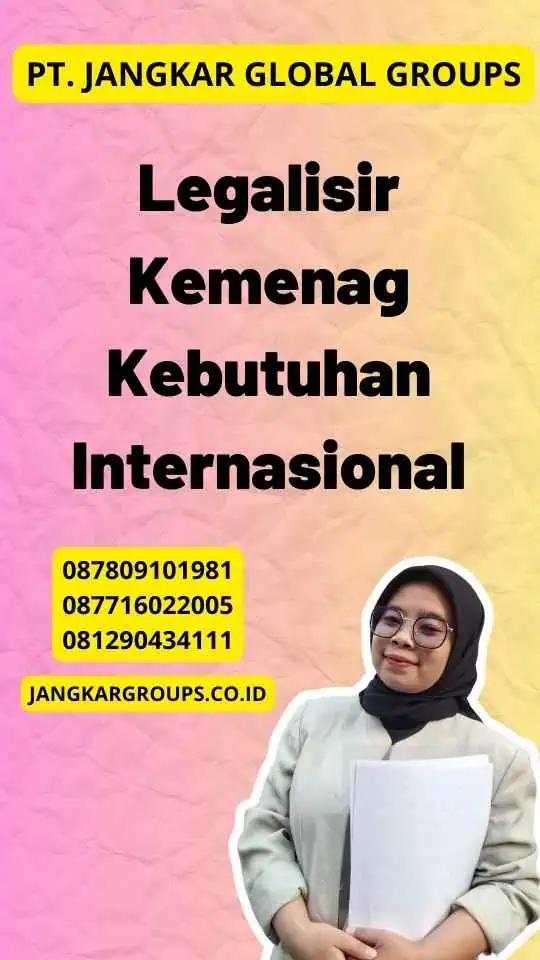 Legalisir Kemenag Kebutuhan Internasional