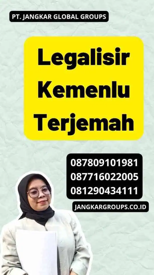 Legalisir Kemenlu Terjemah