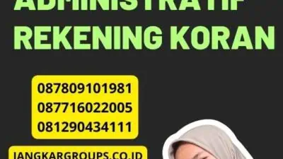 Legalisir Notaris Administratif Rekening Koran