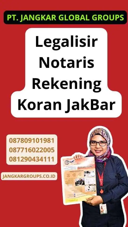 Legalisir Notaris Rekening Koran JakBar