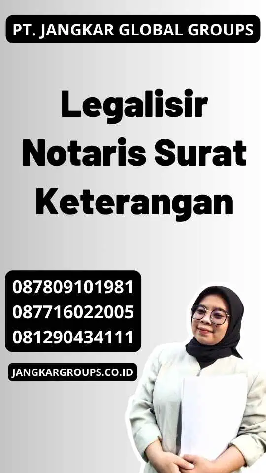 Legalisir Notaris Surat Keterangan