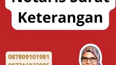 Legalisir Notaris Surat Keterangan