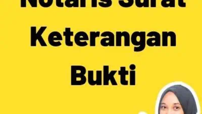 Legalisir Notaris Surat Keterangan Bukti