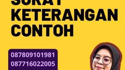 Legalisir Notaris Surat Keterangan Contoh