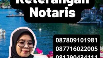 Legalisir Notaris Surat Keterangan Notaris