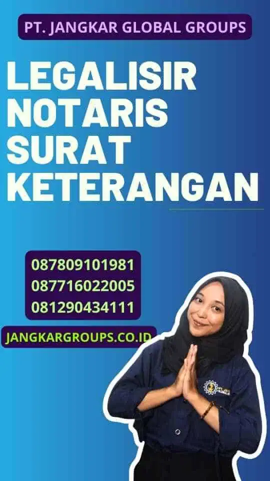 Legalisir Notaris Surat Keterangan