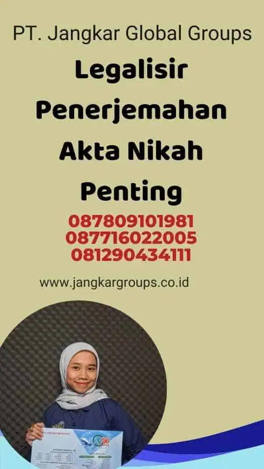 Legalisir Penerjemahan Akta Nikah Penting